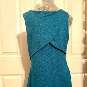 Patagonia Sz Large Blue Casual Sleeveless Stretchy Dress
